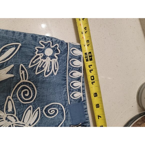 alice + olivia Riley Embroidered Skirt Size 2 Floral Romantic Boho - Picture 7 of 9